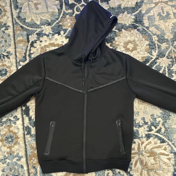 RGSTR Men's Tech Fleece Full-Zip Hoodie Black XL