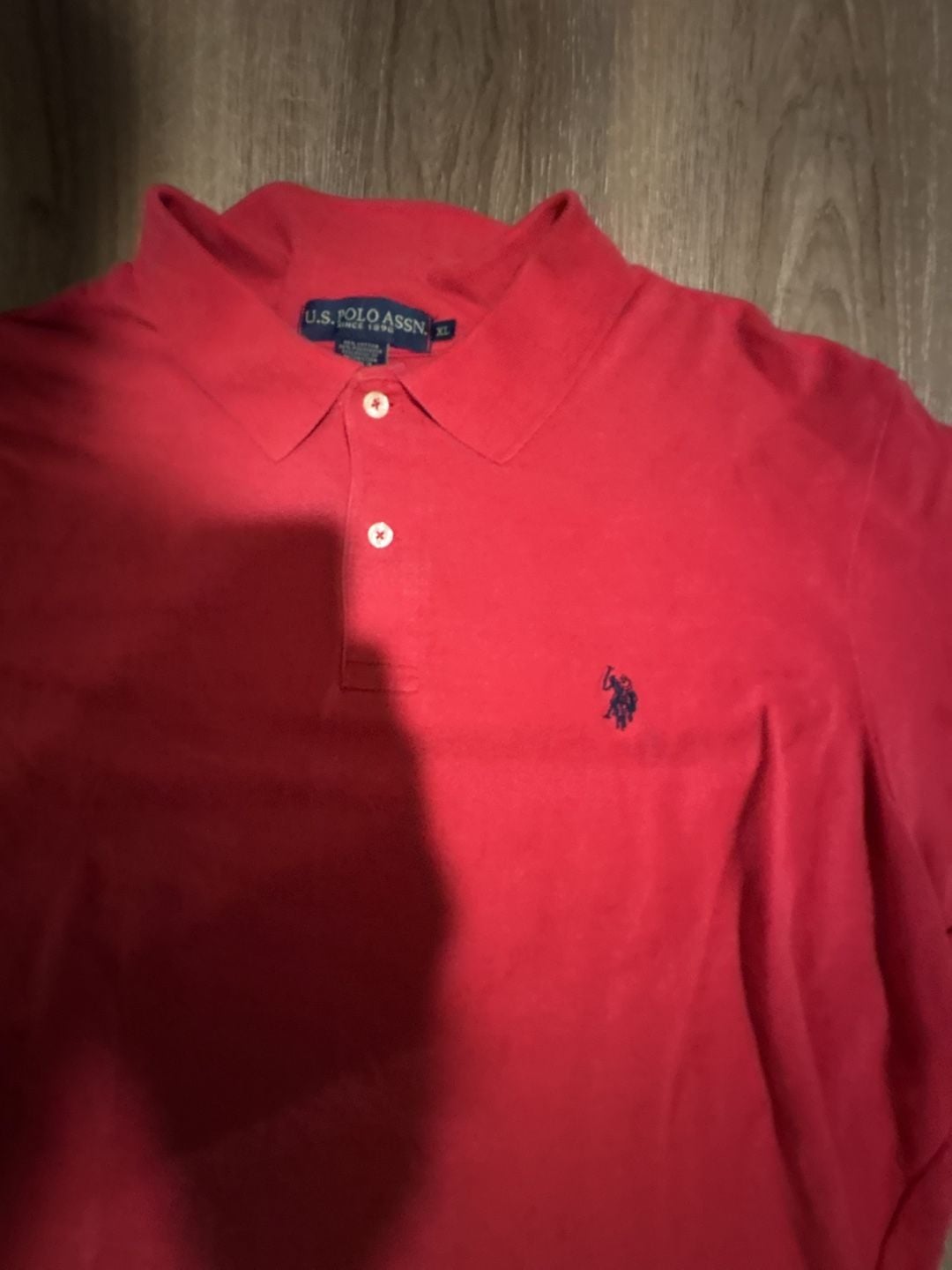 U.S. Polo Assn. Polo Shirt Size XL Red Cotton Blend Short Sleeve 3