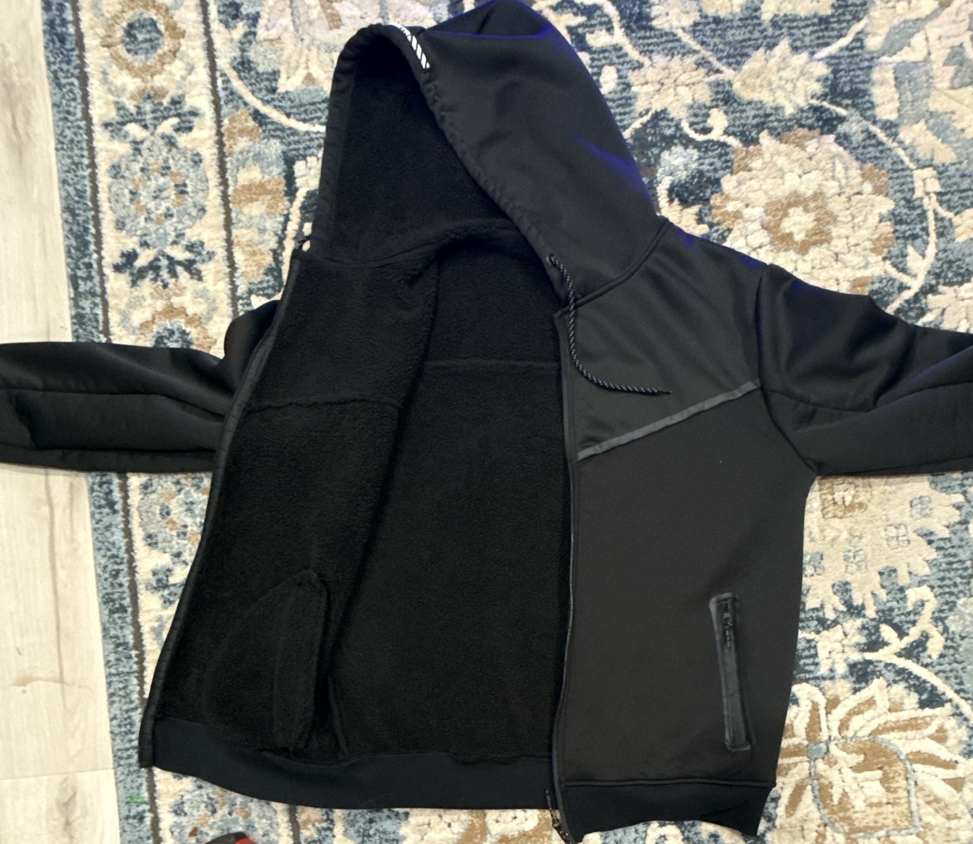 RGSTR Men's Tech Fleece Full-Zip Hoodie Black XL 4