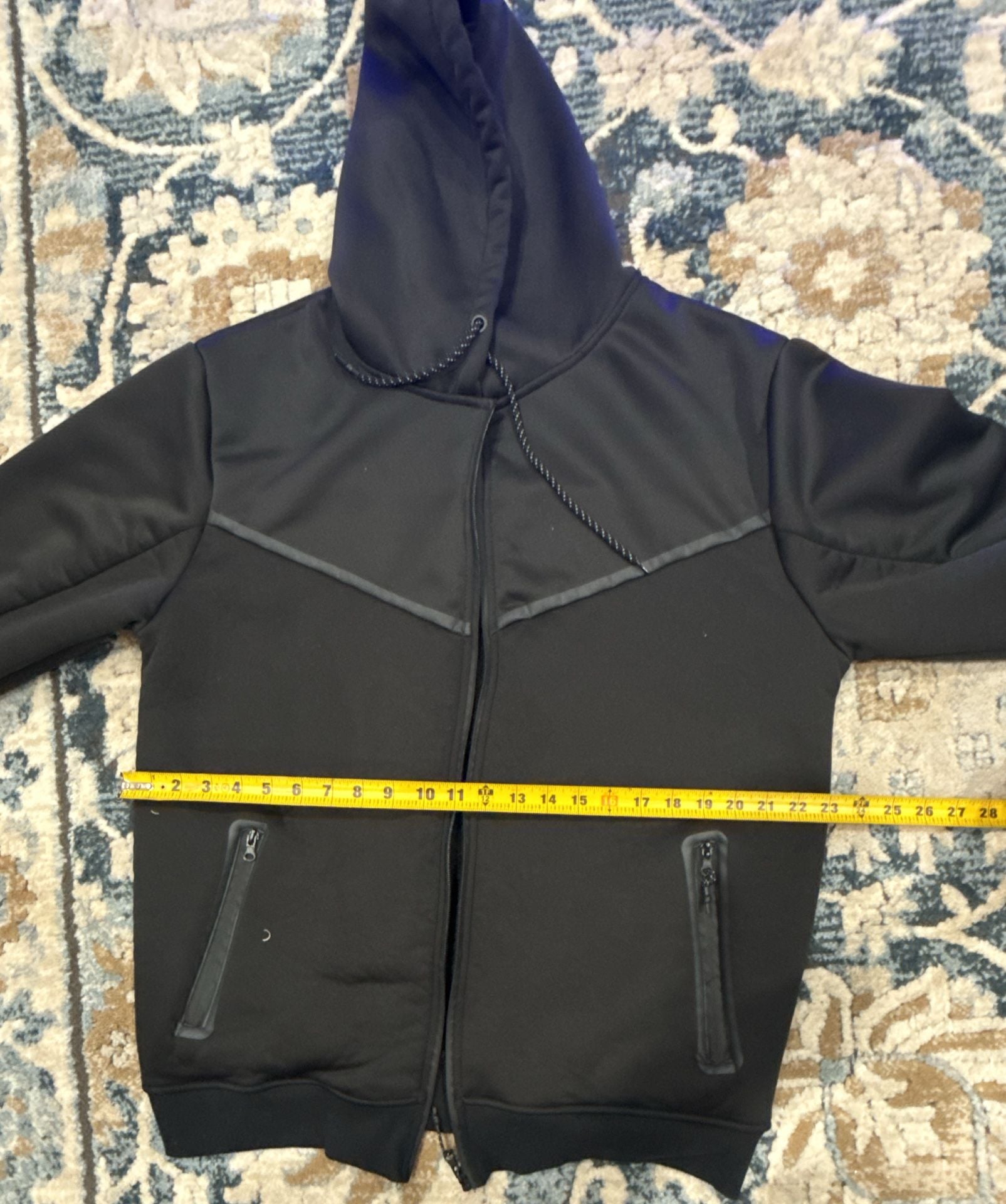 RGSTR Men's Tech Fleece Full-Zip Hoodie Black XL 6