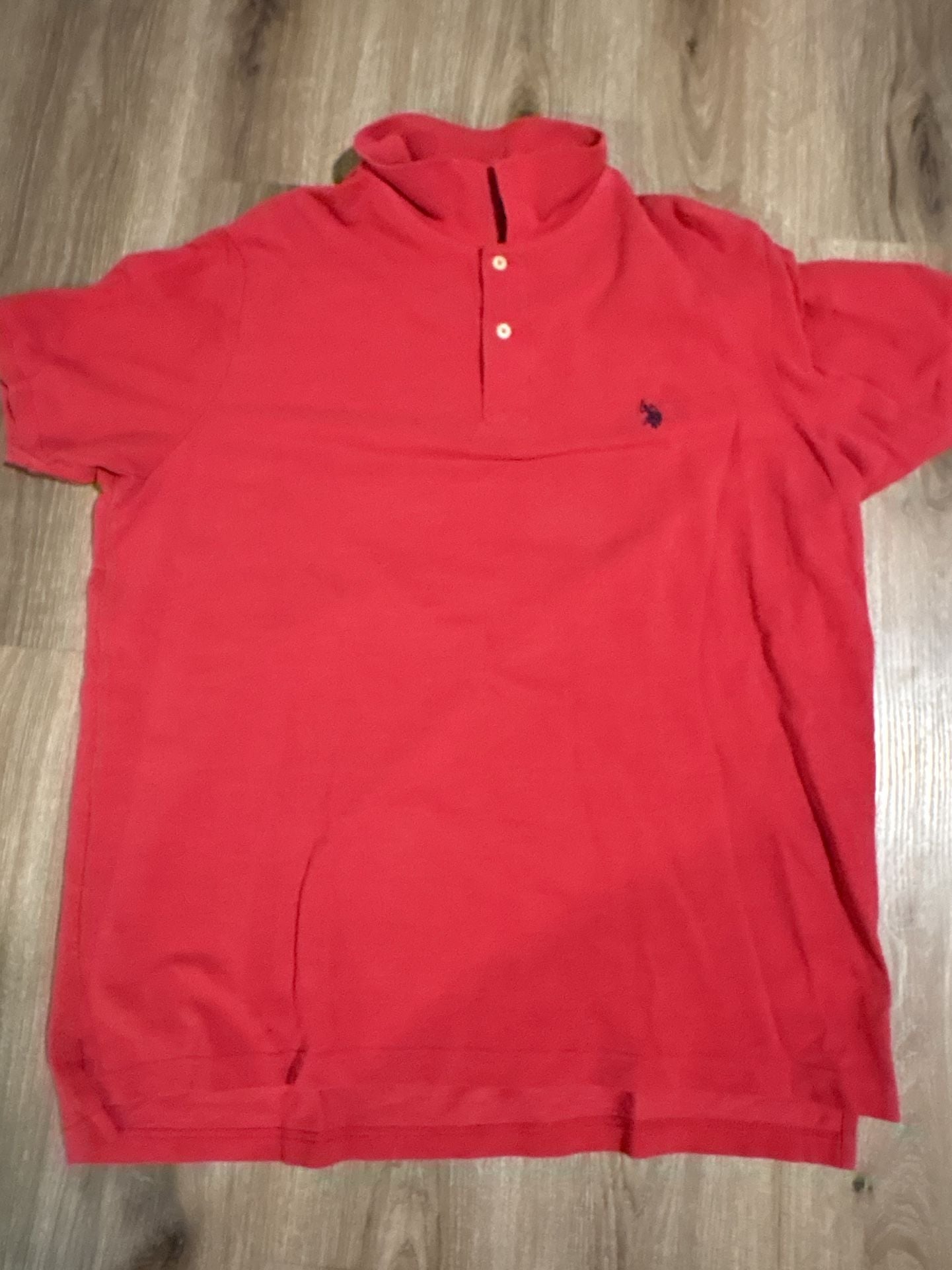 U.S. Polo Assn. Polo Shirt Size XL Red Cotton Blend Short Sleeve 2