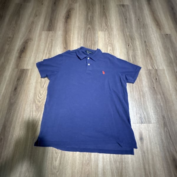 U.S. Polo Assn. Polo Shirt Size XL Blue Cotton Short Sleeve