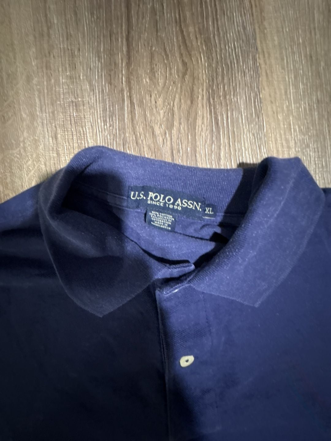 U.S. Polo Assn. Polo Shirt Size XL Blue Cotton Short Sleeve 3