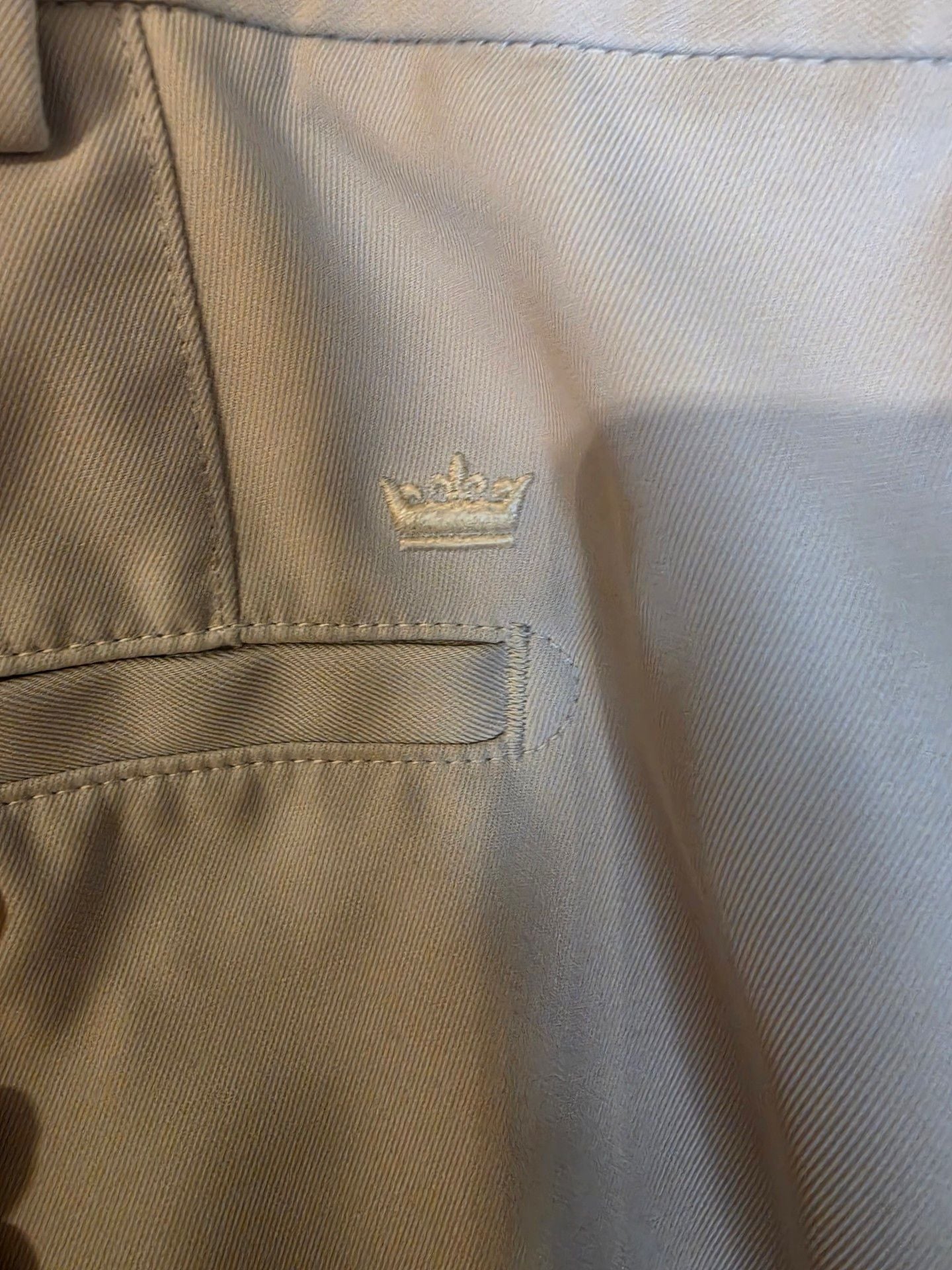 Peter Millar Wicking Golf Shorts Size 38 XL Light Beige 6