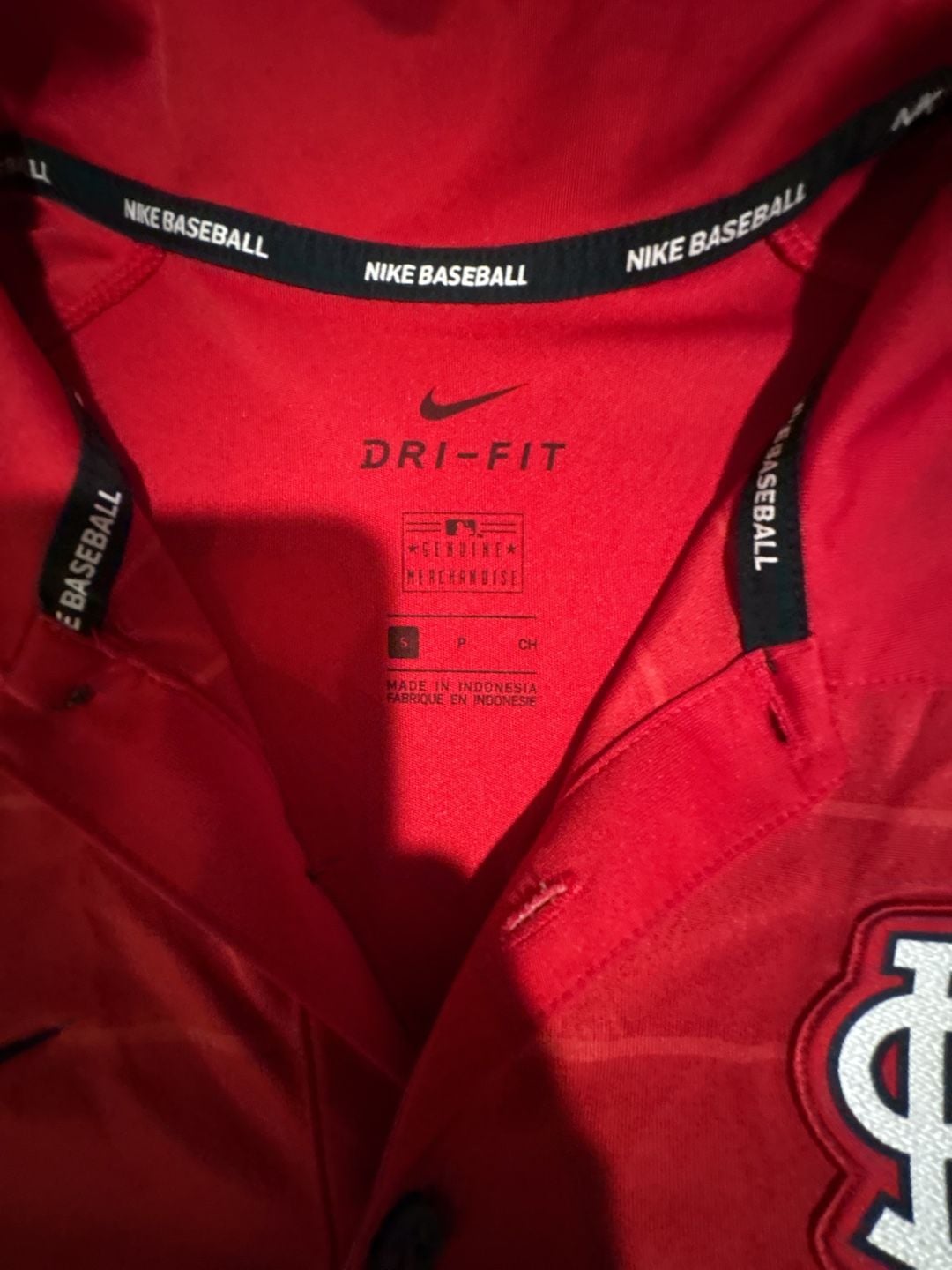 St Louis Cardinals Nike Dri Fit Stadium S/S Baseball Polo Shirt (Men's XL) Red 4