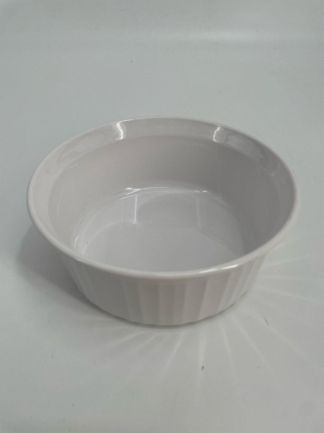 Corning Ware French White 1.6 Liter F-5-B Round Casserole Dish 1
