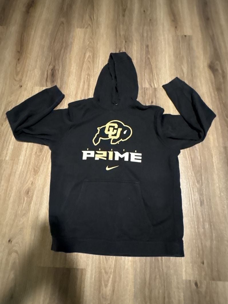 Nike Colorado Buffaloes Coach Prime Hoodie Size L Black 2
