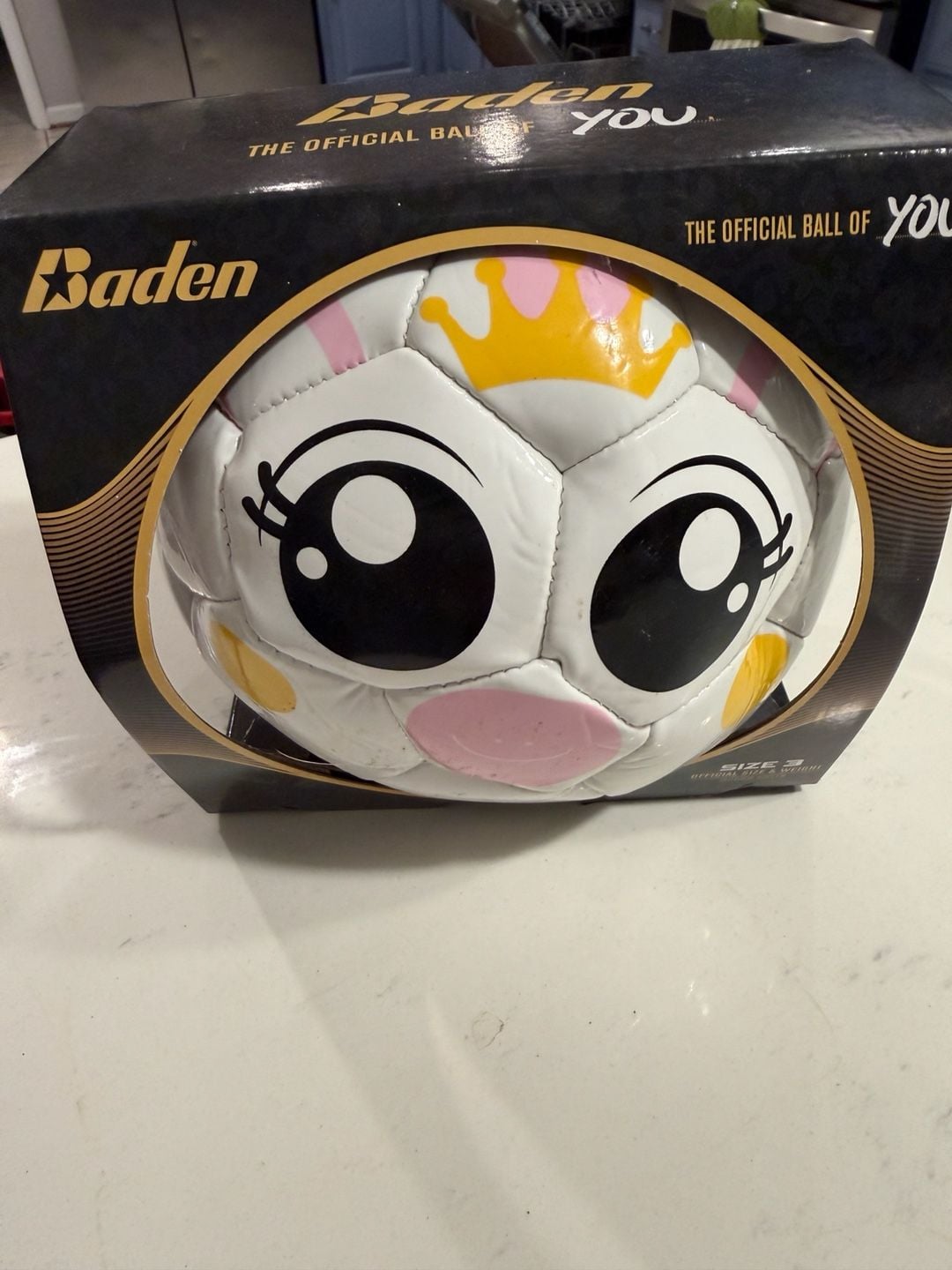 New Baden S130A-3029 Princess Soccer Ball Size 3 1