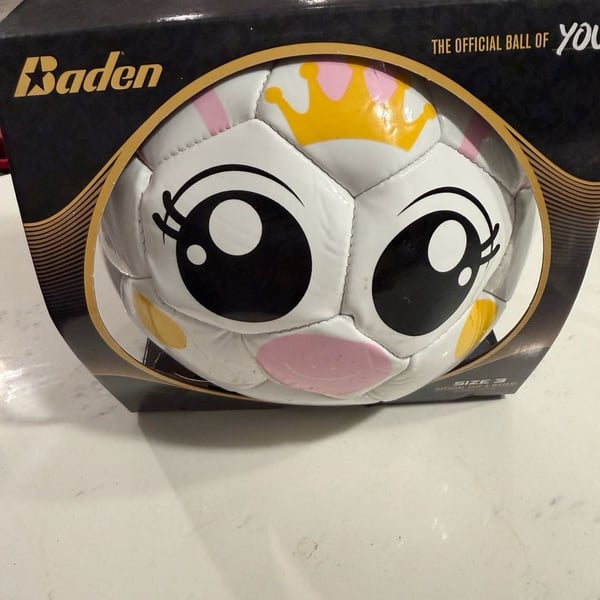 New Baden S130A-3029 Princess Soccer Ball Size 3