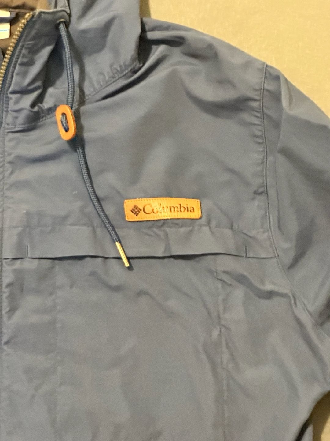 Columbia Lightweight Windbreaker Jacket Size M Blue Hooded Outdoor Casual 3