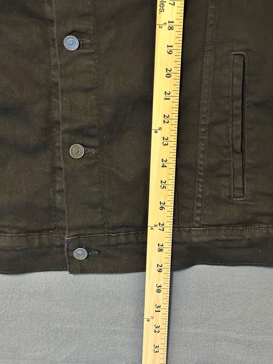 Levi's Trucker Jacket Size XXL Black Denim Jacket 9