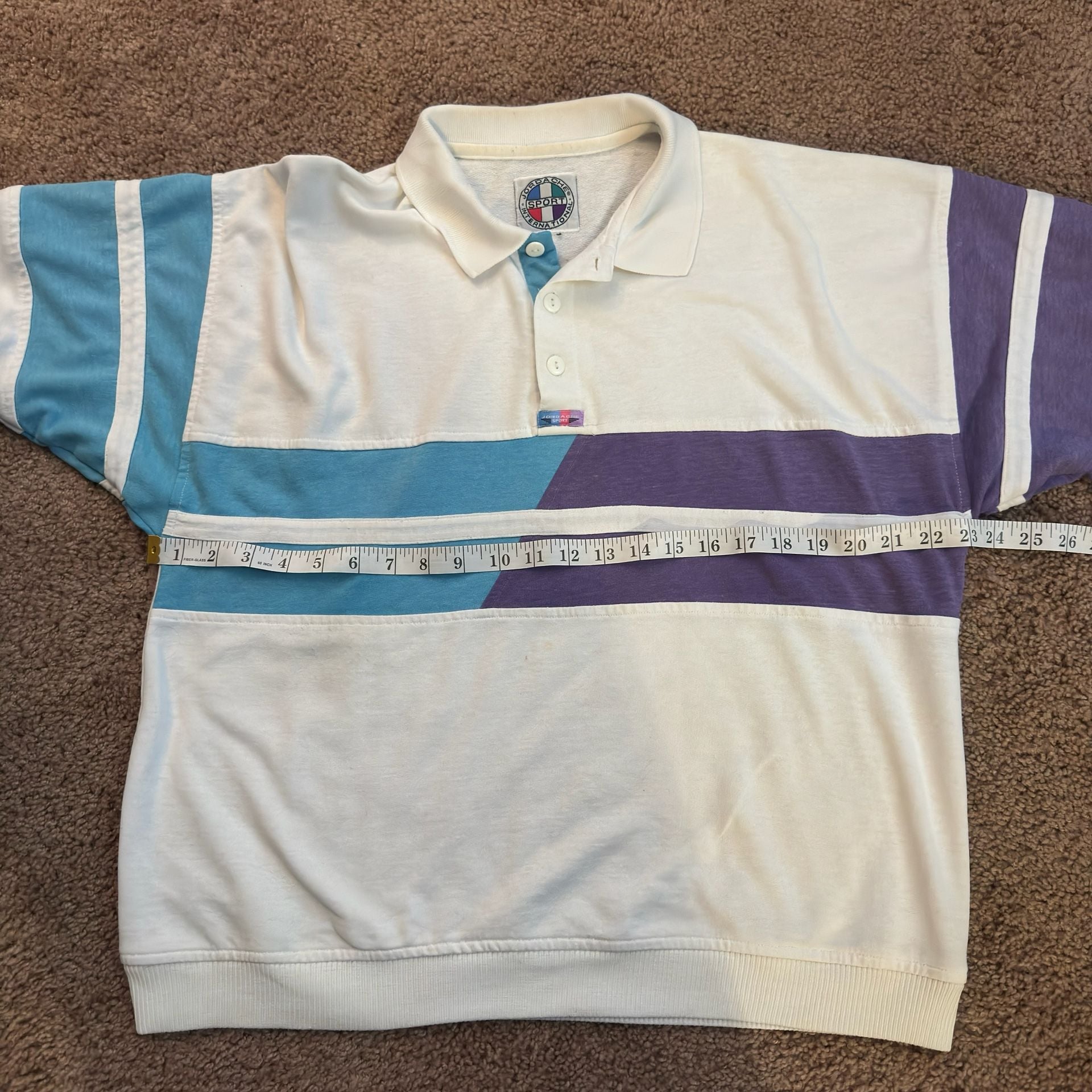Jordache Sport International Color Block Polo Shirt 90s Jazz Color 5
