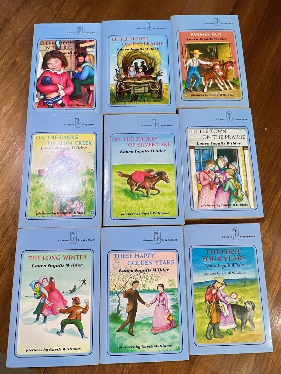 Harper & Row Complete Set of Laura Ingalls Wilder's Little House Books 8
