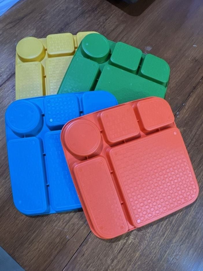 Nordic Ware Divided Kids Lunch Trays Set of 4 6