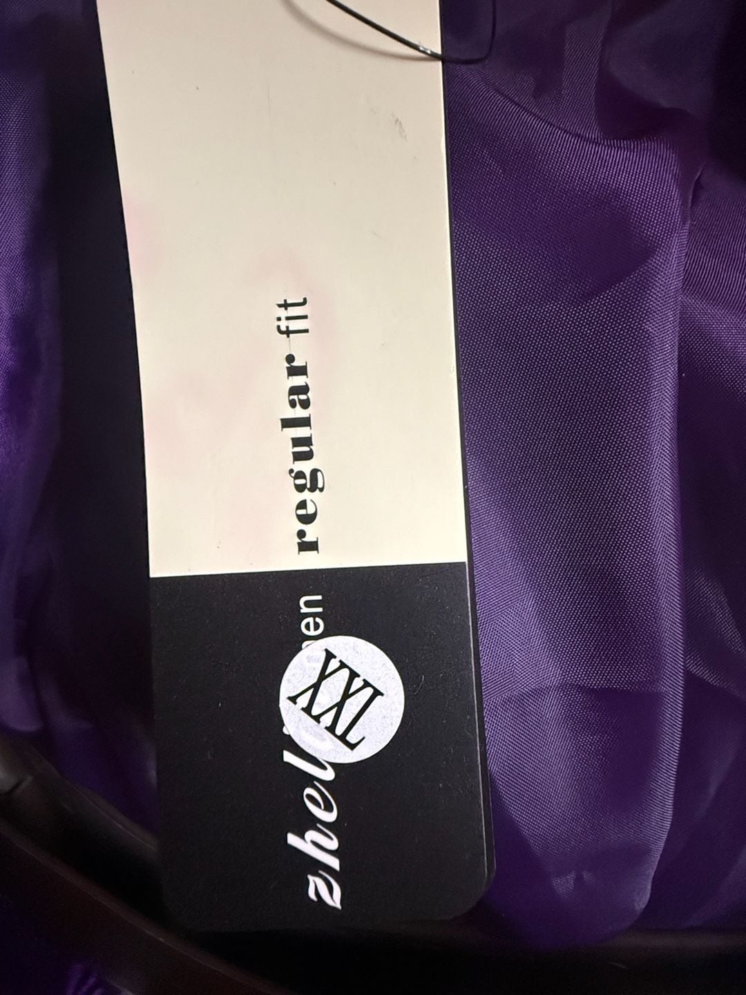 Zhelin Purple Velvet Blazer XXL NWT Jewel Tone Single Button Party Jacket 6