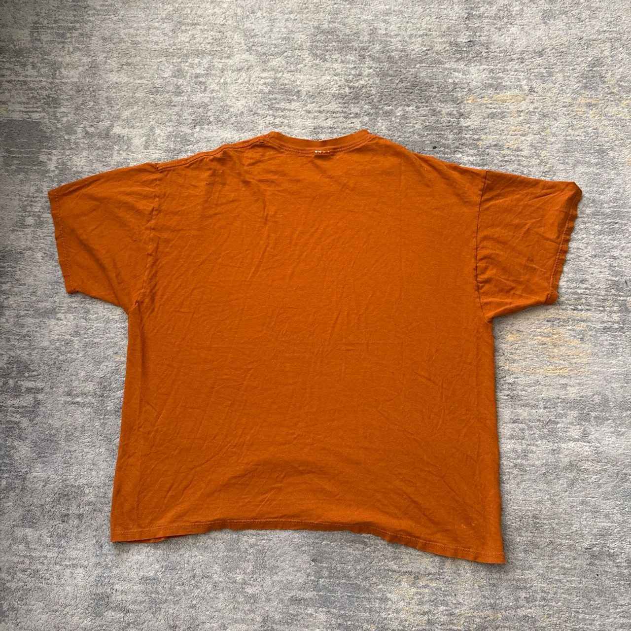 Vintage 90s Russell Athletic Texas Longhorns T-Shirt Size XXL Burnt Orange 4