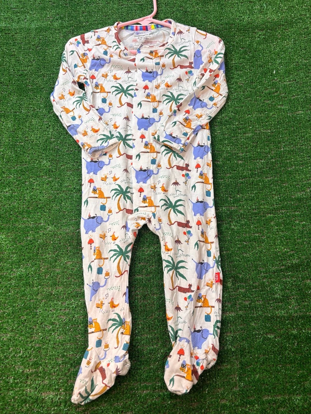 Magnetic Me Party Safari Footie Size 6-9 Months 2