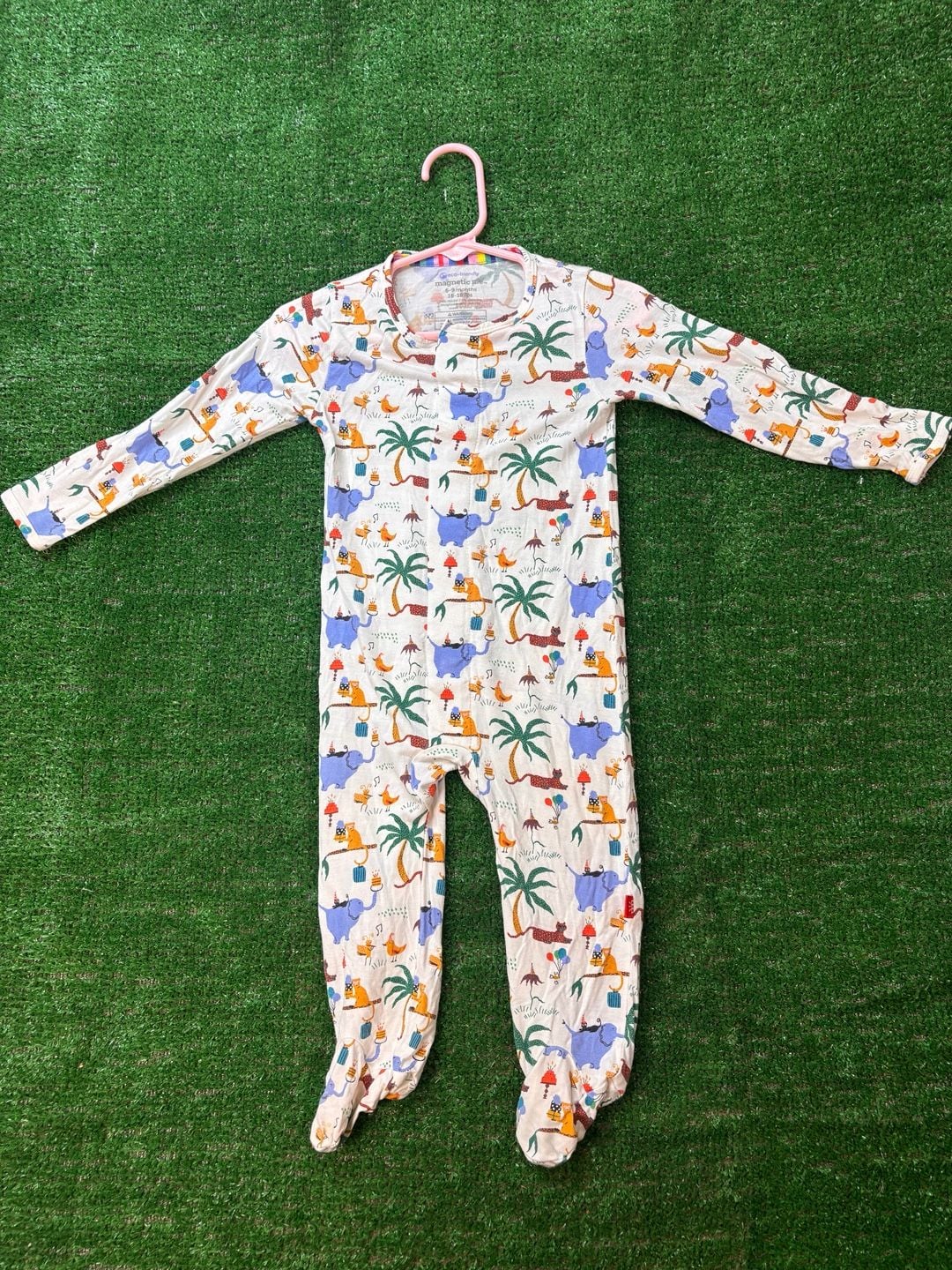 Magnetic Me Party Safari Footie Size 6-9 Months 3