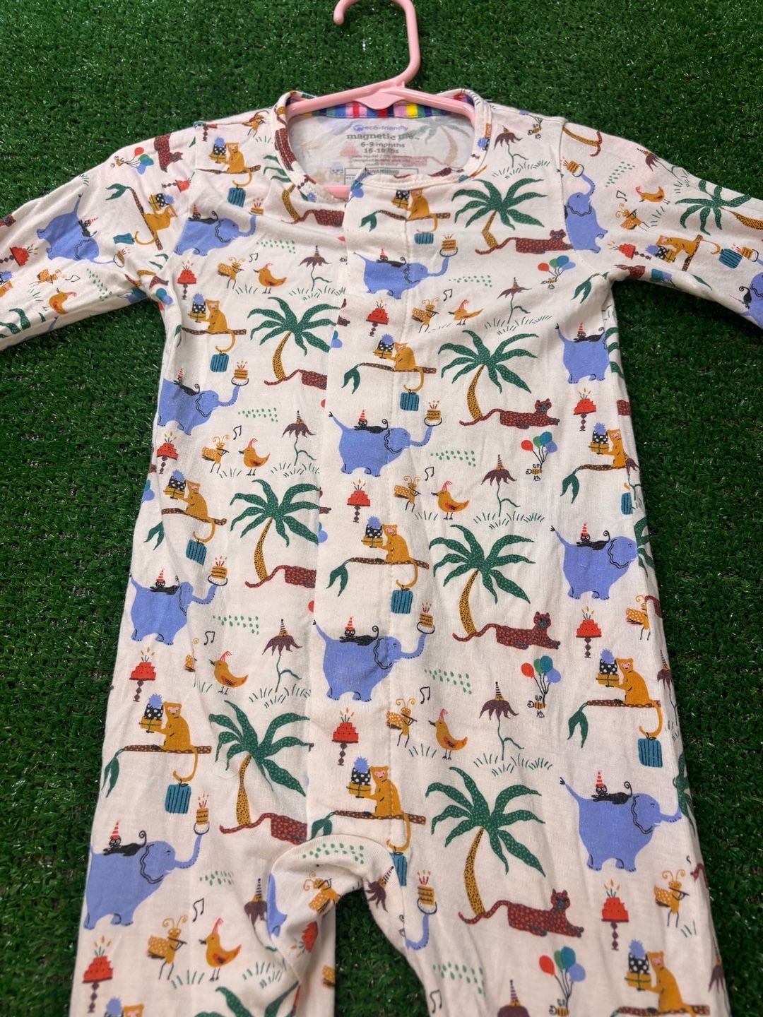Magnetic Me Party Safari Footie Size 6-9 Months 5
