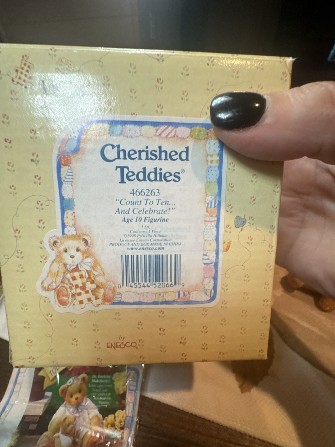 Cherished Teddies “Count to Ten and Celebrate” Birthday Bear With Box

 7