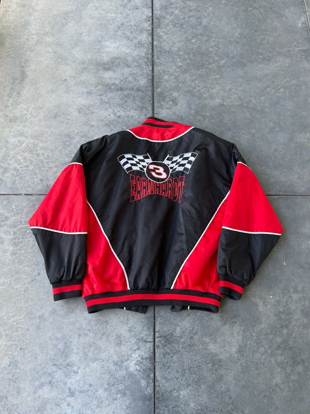 Vintage Dale Earnhardt #3 Intimidator NASCAR Racing Jacket Nutmeg M 7