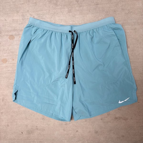 Nike Running Shorts Light Blue Drawstring Waist