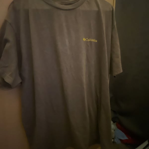 Columbia Sportswear Company Men's Short Sleeve T-Shirt Size XXL Gray Graphic Tee