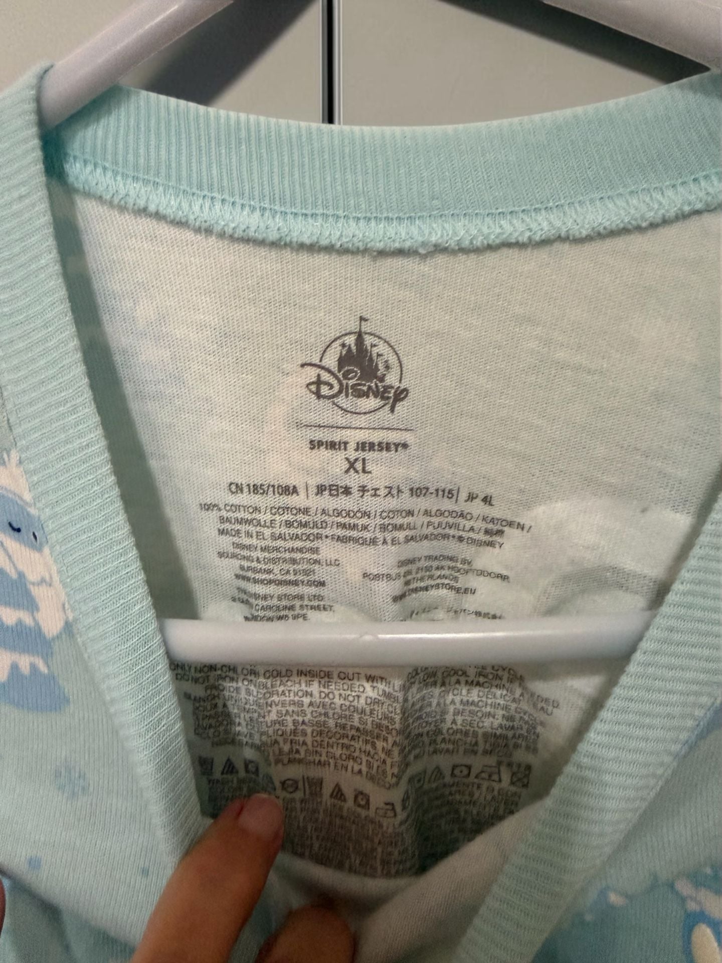 Disney Spirit Jersey Expedition Everest Yeti Size XL Blue Long Sleeve NWT 3