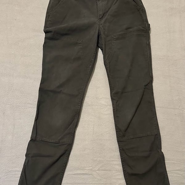 Carhartt Relaxed Fit Moss Canvas Work Pants Size 8 Black