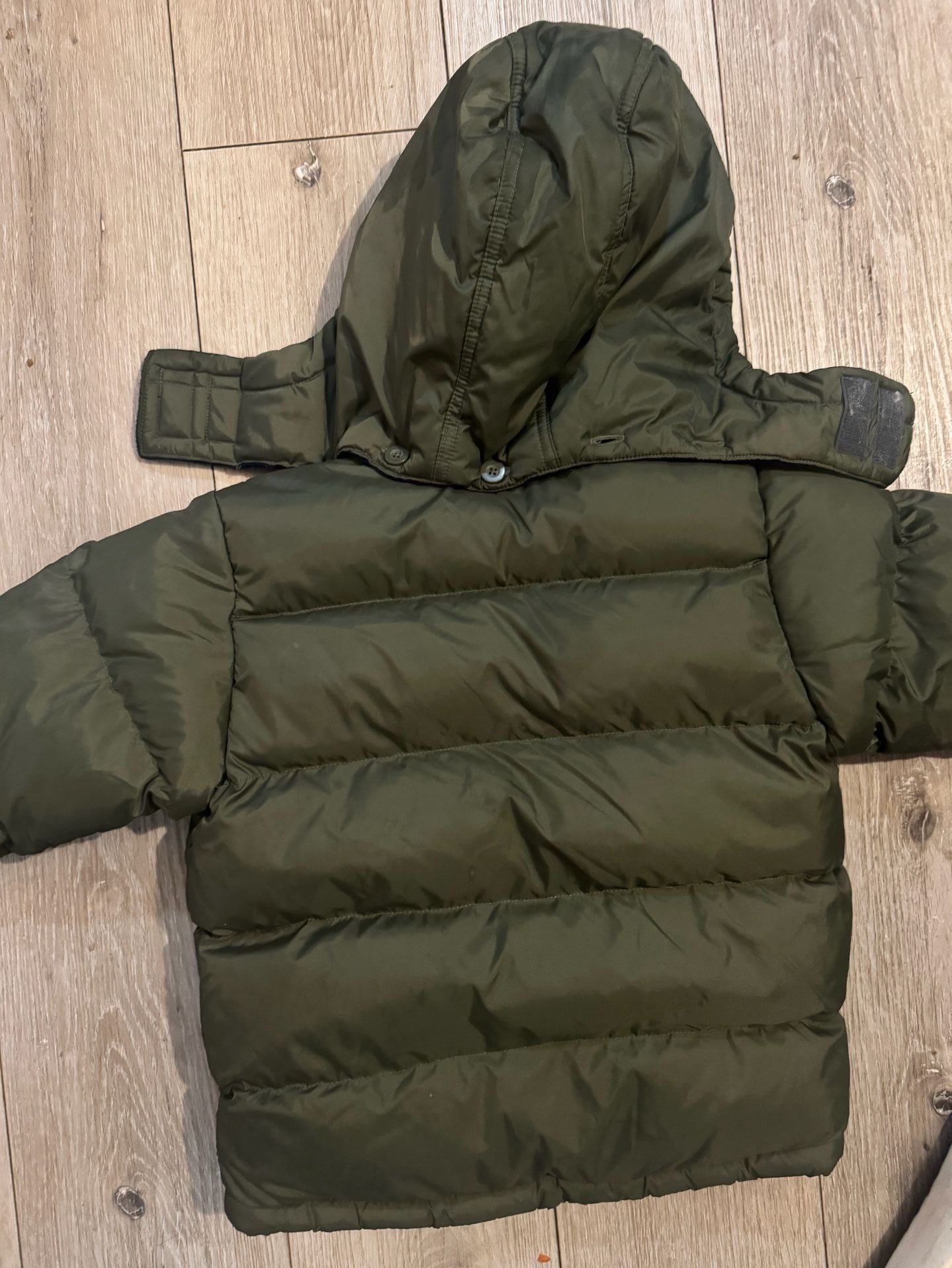 OshKosh Puffer Jacket Size 5A Green Winter Coat with Hood 5
