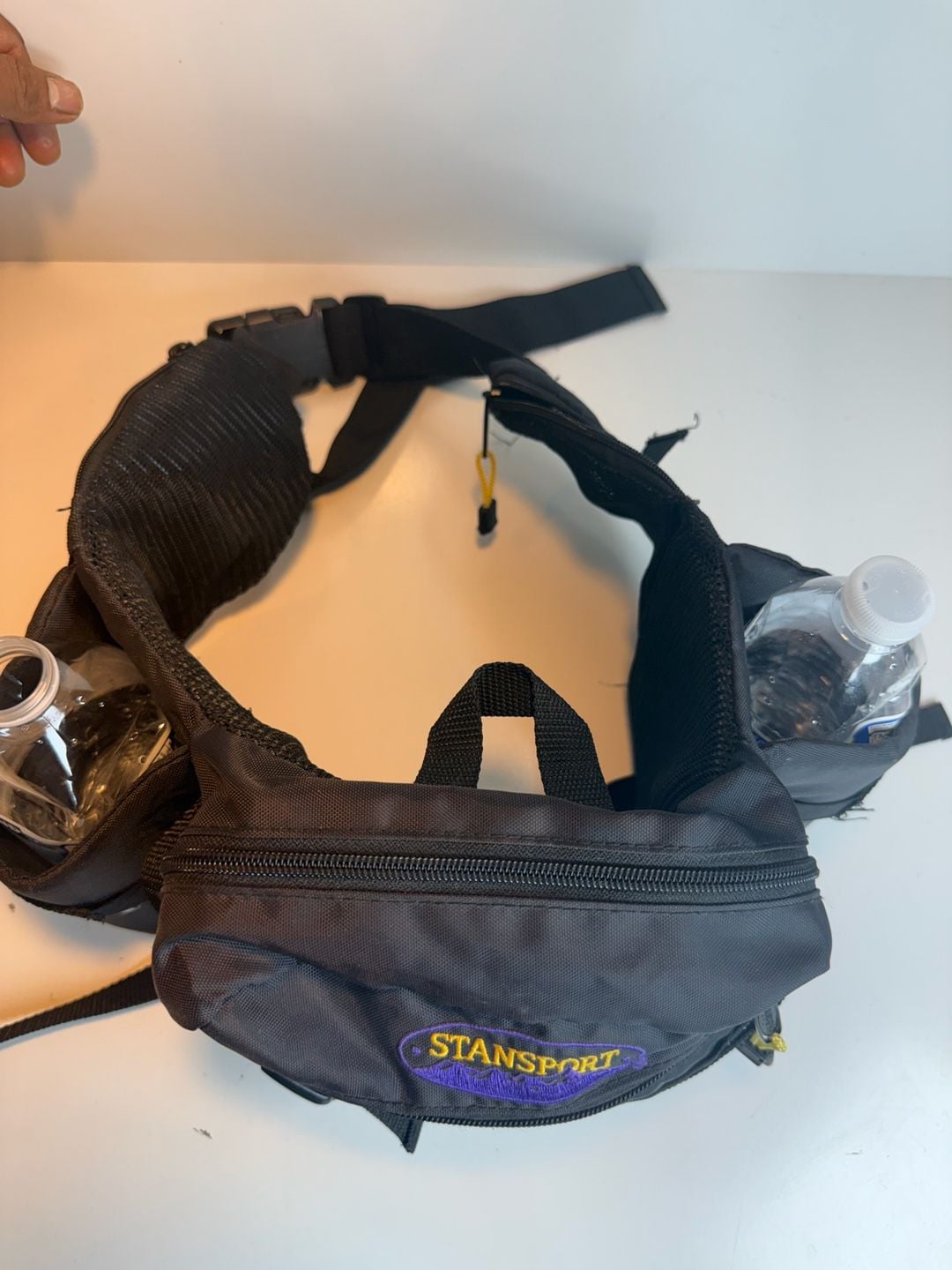 Stansport Black 2-Bottle Hiking Waist Pack 4
