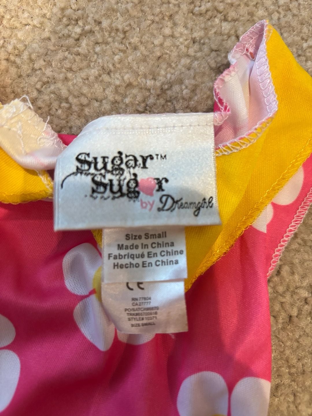 Sugar Sugar Daisy Flower Dress Costume Hat Belt 3