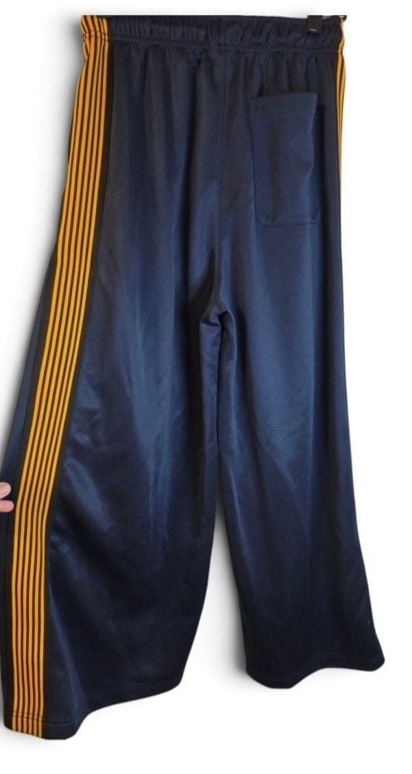 Urban Outfitters Track Pants Size XS Wide Leg Navy Blue 5