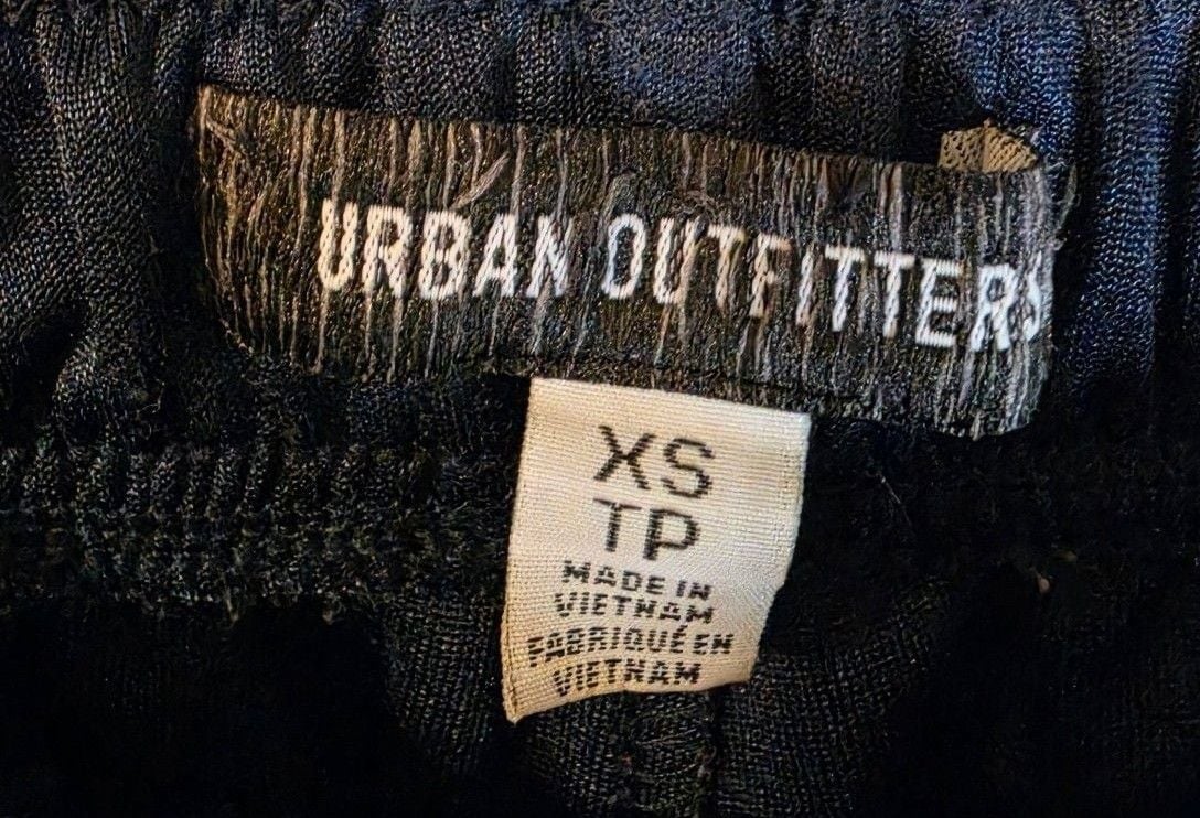 Urban Outfitters Track Pants Size XS Wide Leg Navy Blue 6