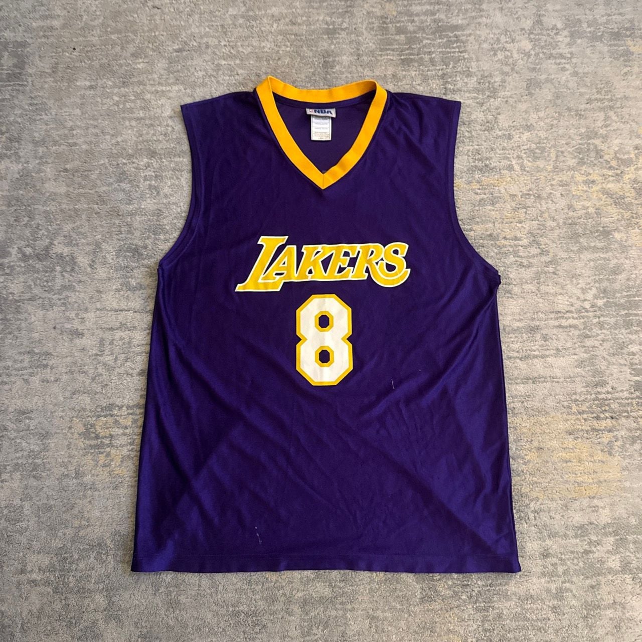 Vintage 90s NBA Los Angeles Lakers Kobe Bryant Purple Jersey Size L 3