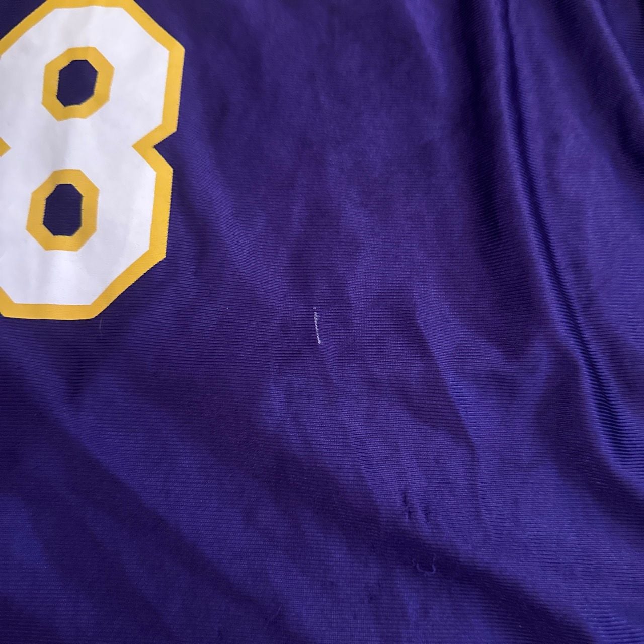 Vintage 90s NBA Los Angeles Lakers Kobe Bryant Purple Jersey Size L 7