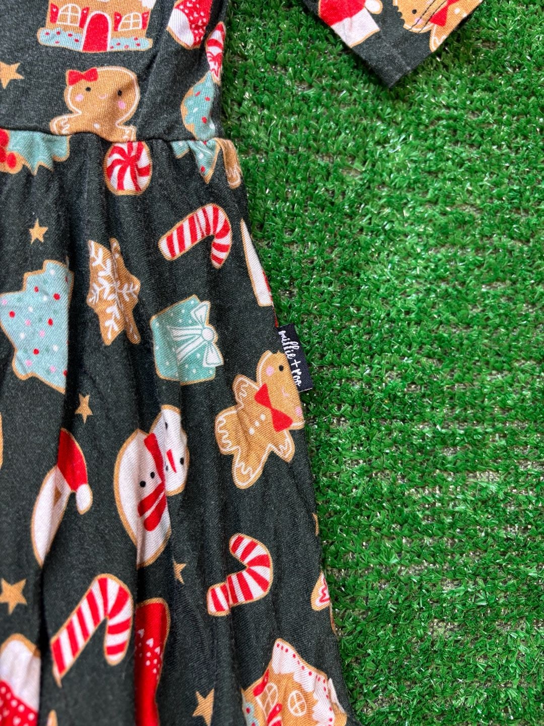 Millie + Roo Christmas Twirl Dress Size 12-24 Months Gingerbread Holiday 5