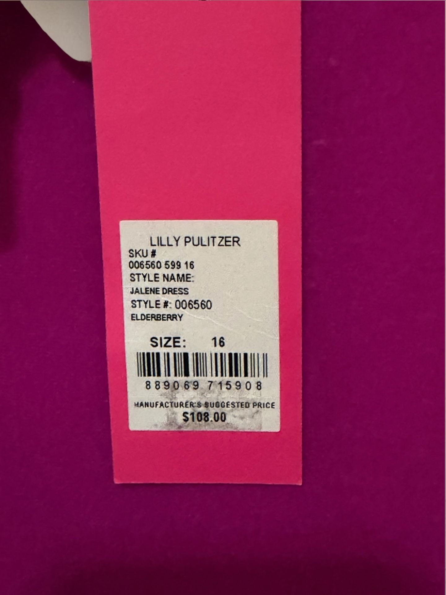Lilly Pulitzer Girls Jalene Dress Size 16 Elderberry Velvet Ruffle Sleeve NWT! 3