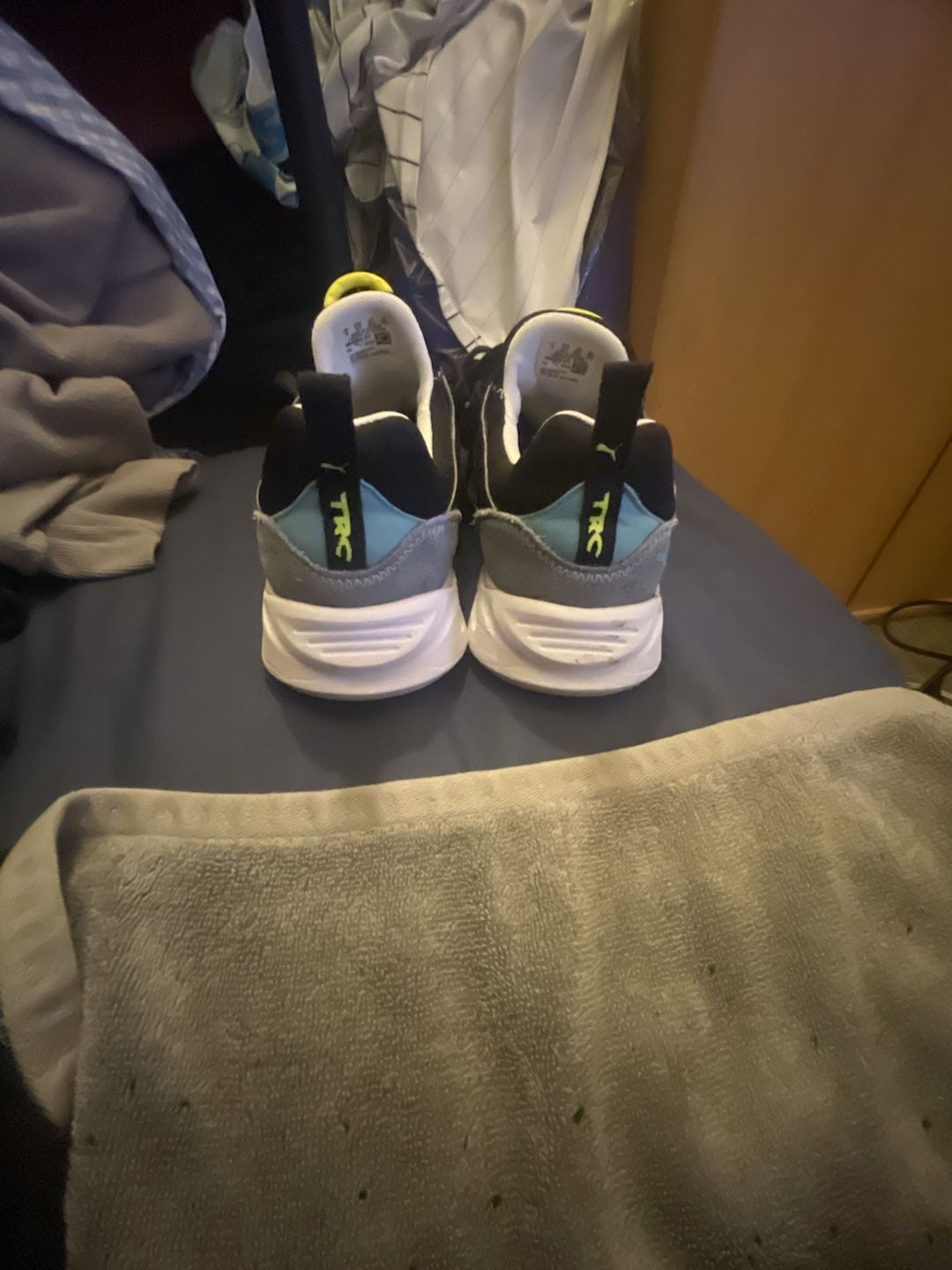 Puma TRC Blaze Chance Black White Sneakers Size 5C 4