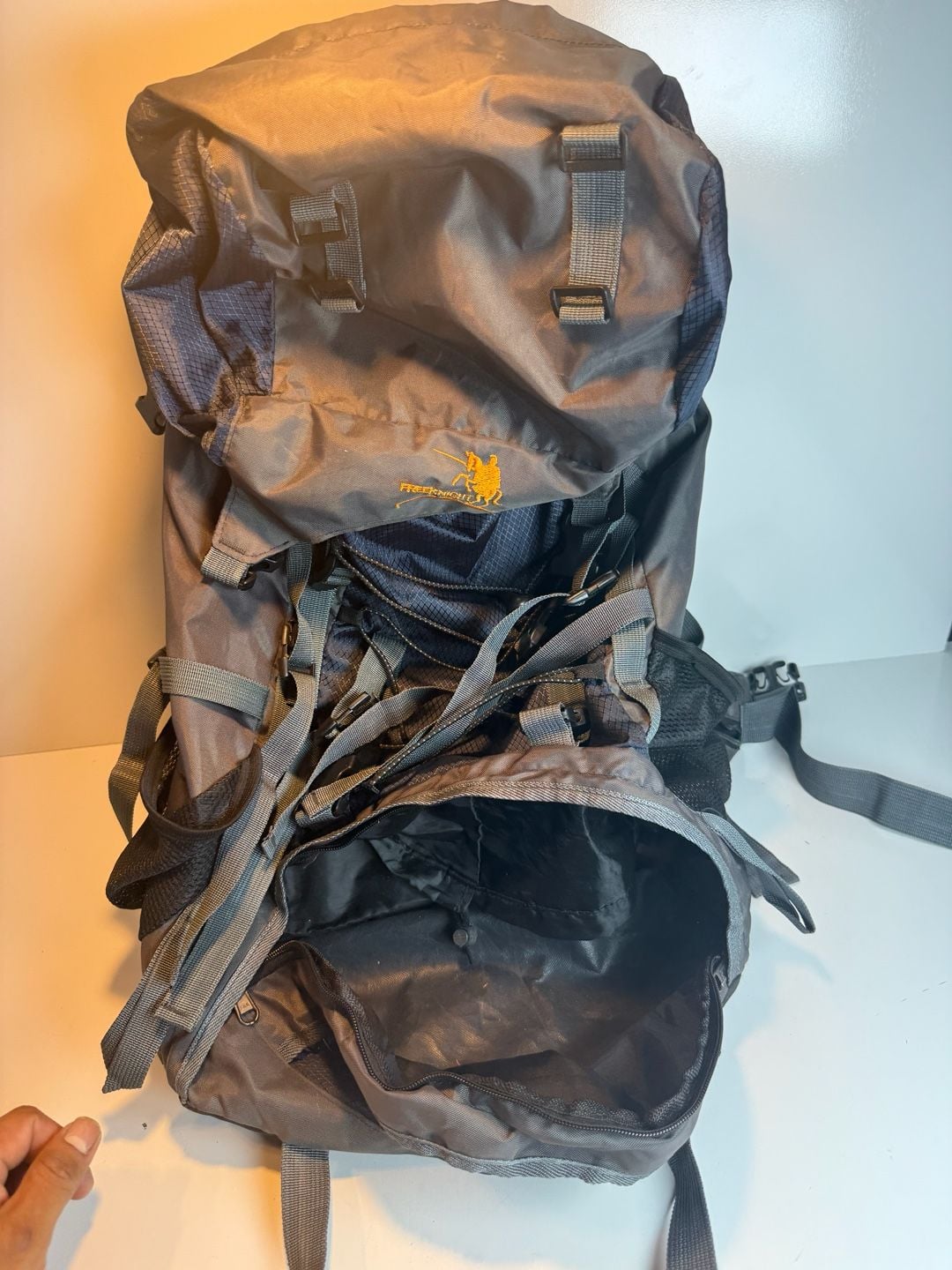 Freeknight Hiking Backpack Gray Camping Rucksack 8