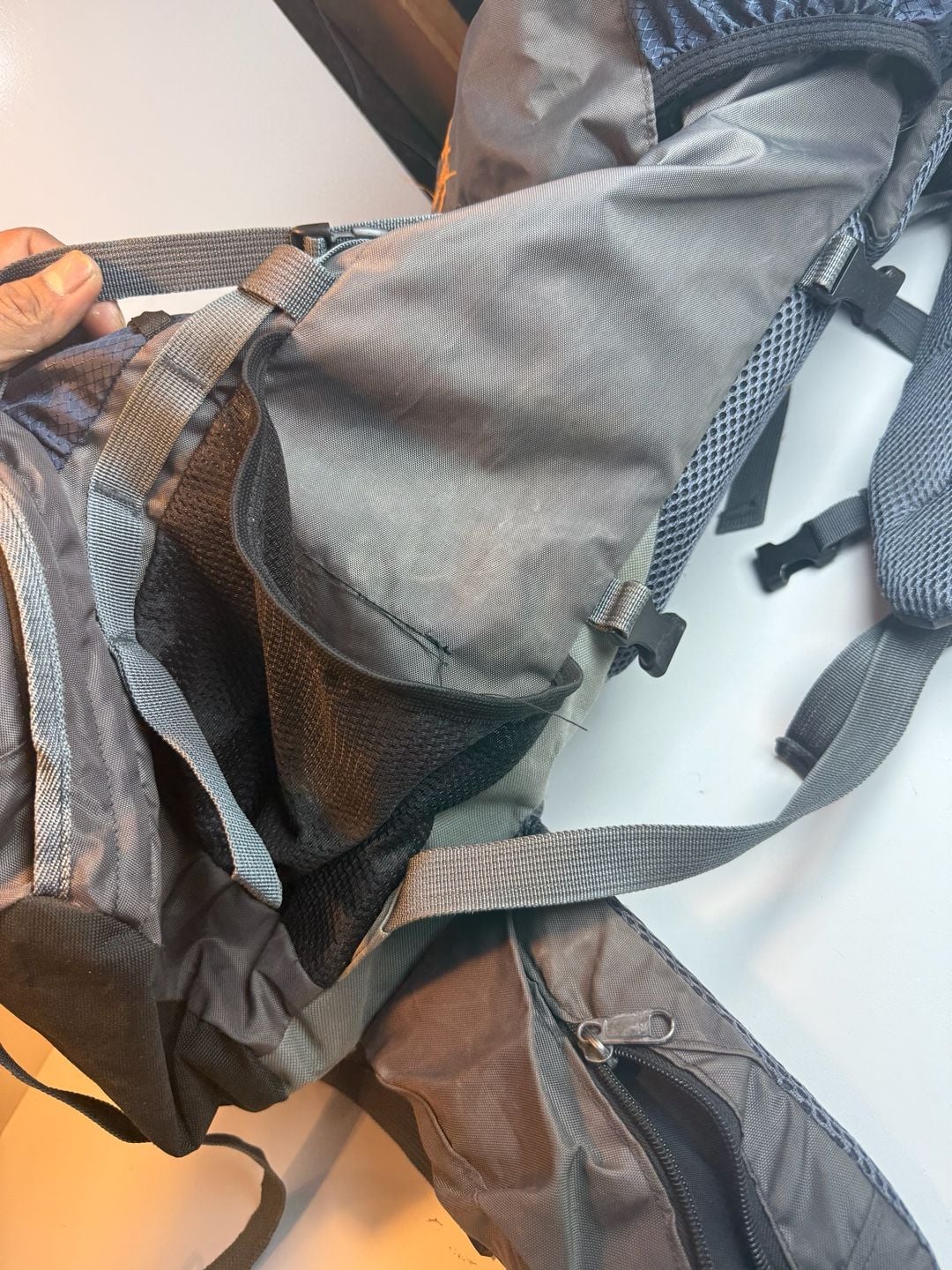 Freeknight Hiking Backpack Gray Camping Rucksack 10