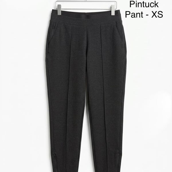 Athleta Venice Heathered Pintuck Pant Size XS Charcoal Gray