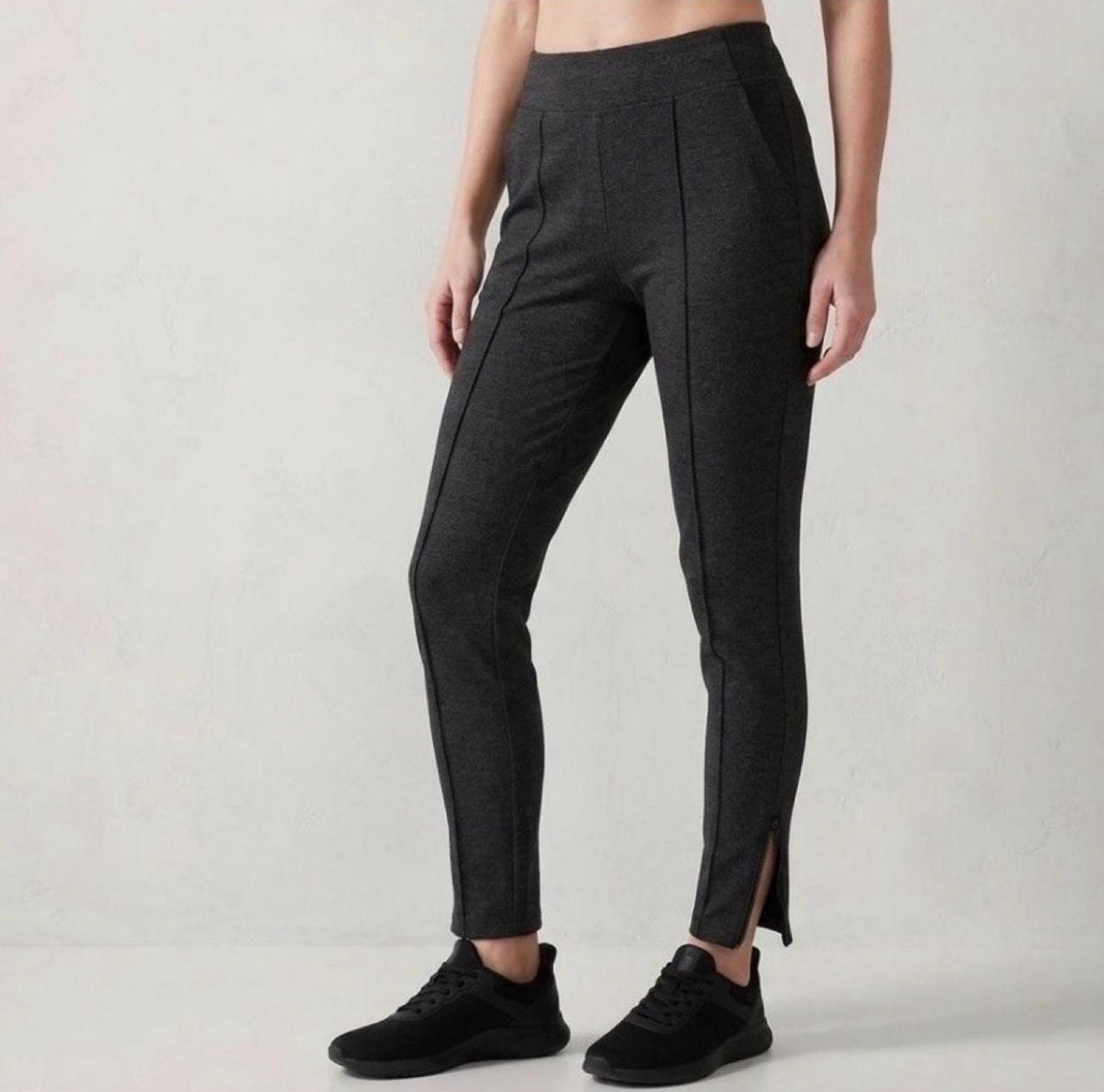 Athleta Venice Heathered Pintuck Pant Size XS Charcoal Gray 5