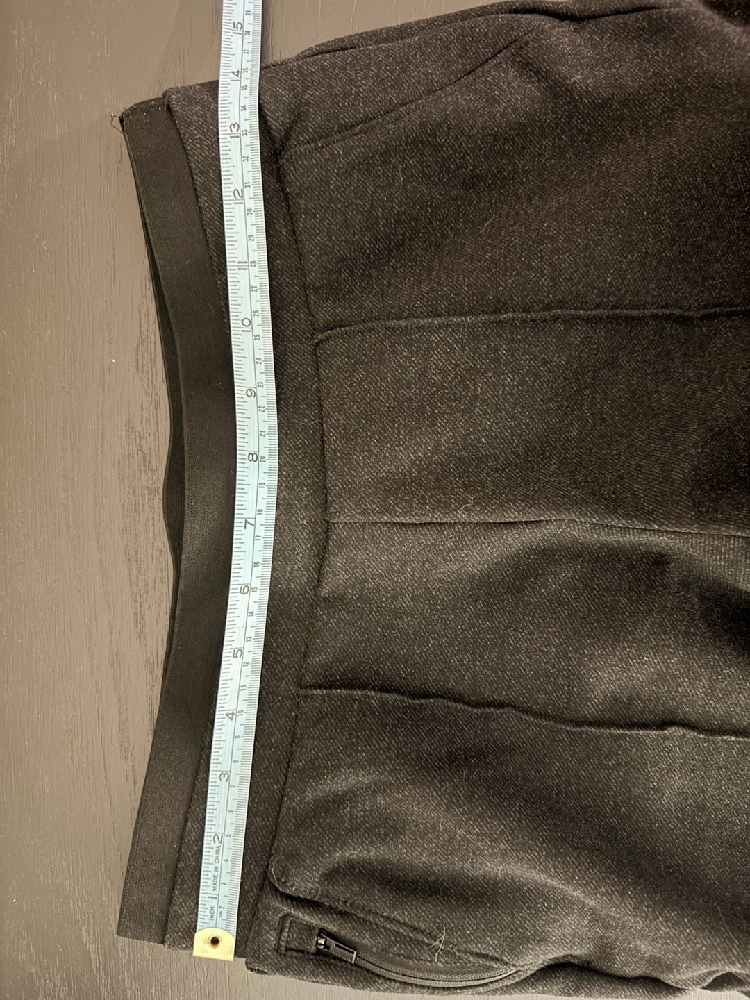 Athleta Venice Heathered Pintuck Pant Size XS Charcoal Gray 4