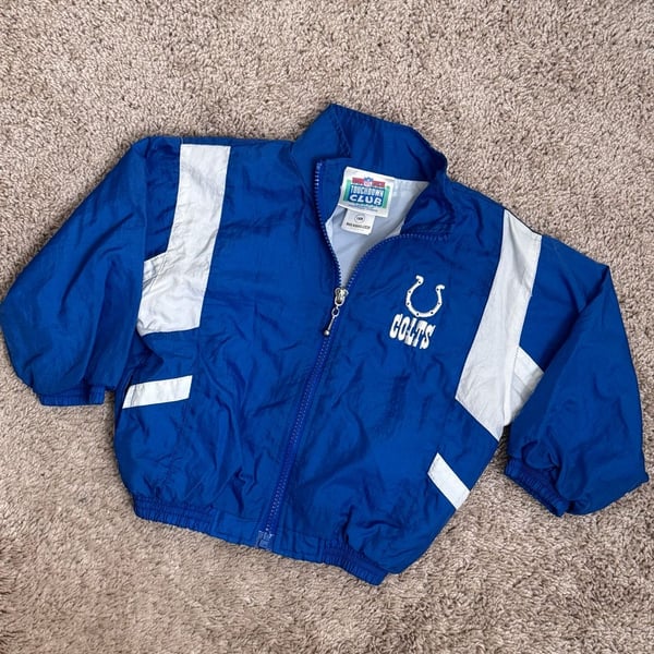 Vintage Kids Colts Blue windbreaker Jacket