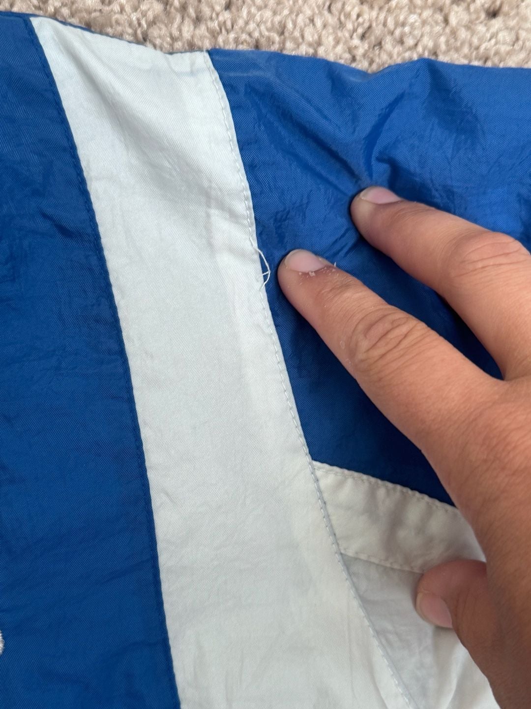 Vintage Kids Colts Blue windbreaker Jacket 7
