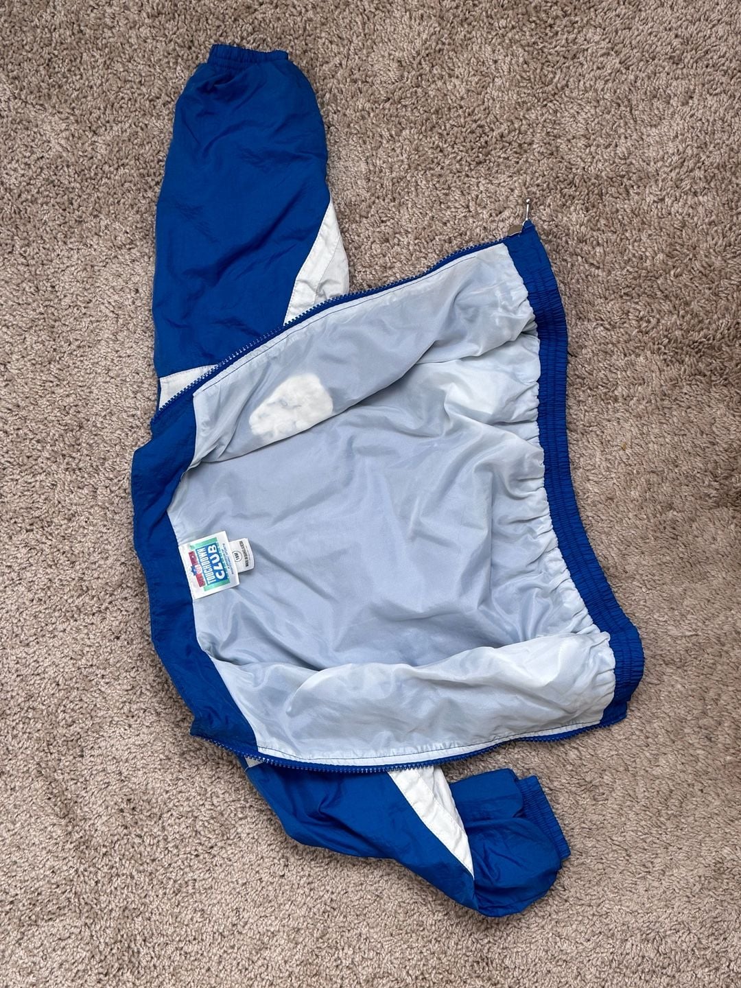 Vintage Kids Colts Blue windbreaker Jacket 8