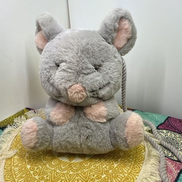 Faux Fur Mouse Bag - ,