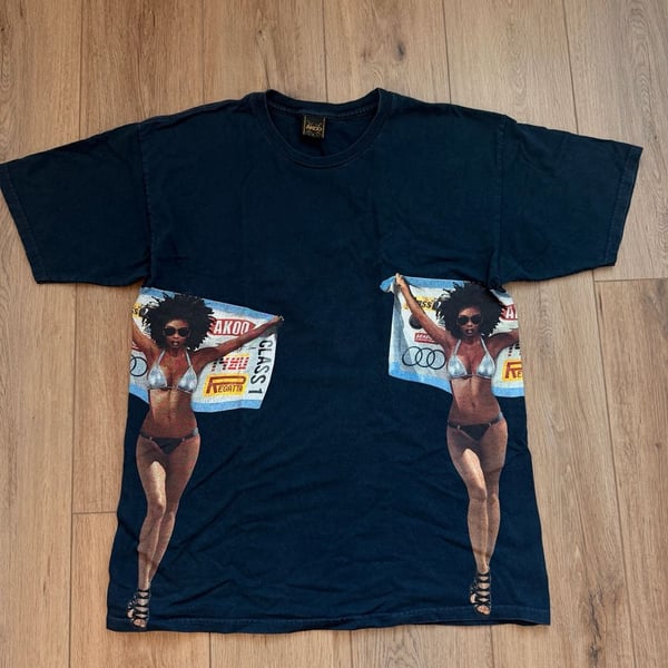 AKOO Graphic Black Bikini Model Print