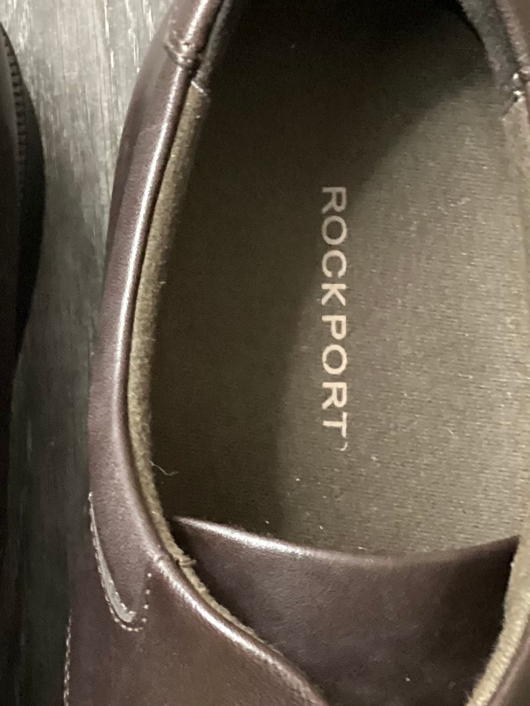 Rockport Margin Plain Toe Oxford Brown Leather Shoes 3
